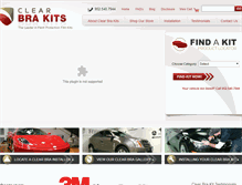 Tablet Screenshot of clearbra-kits.com
